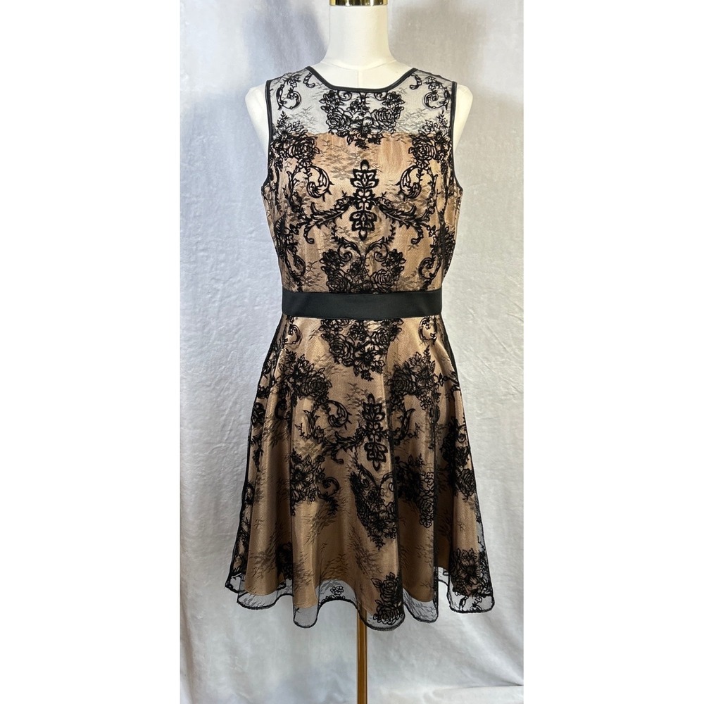 The Limited Dress Black Floral Womens 6 Fairy Dark Romance Whimsigoth Witchy
